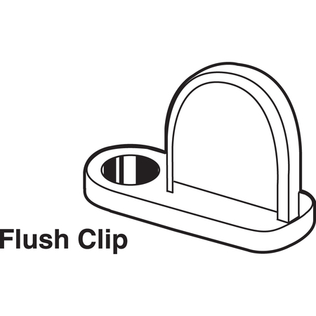 Prime-Line Flush Diecast Screen Clip, Mill 100 Pack PL 14404